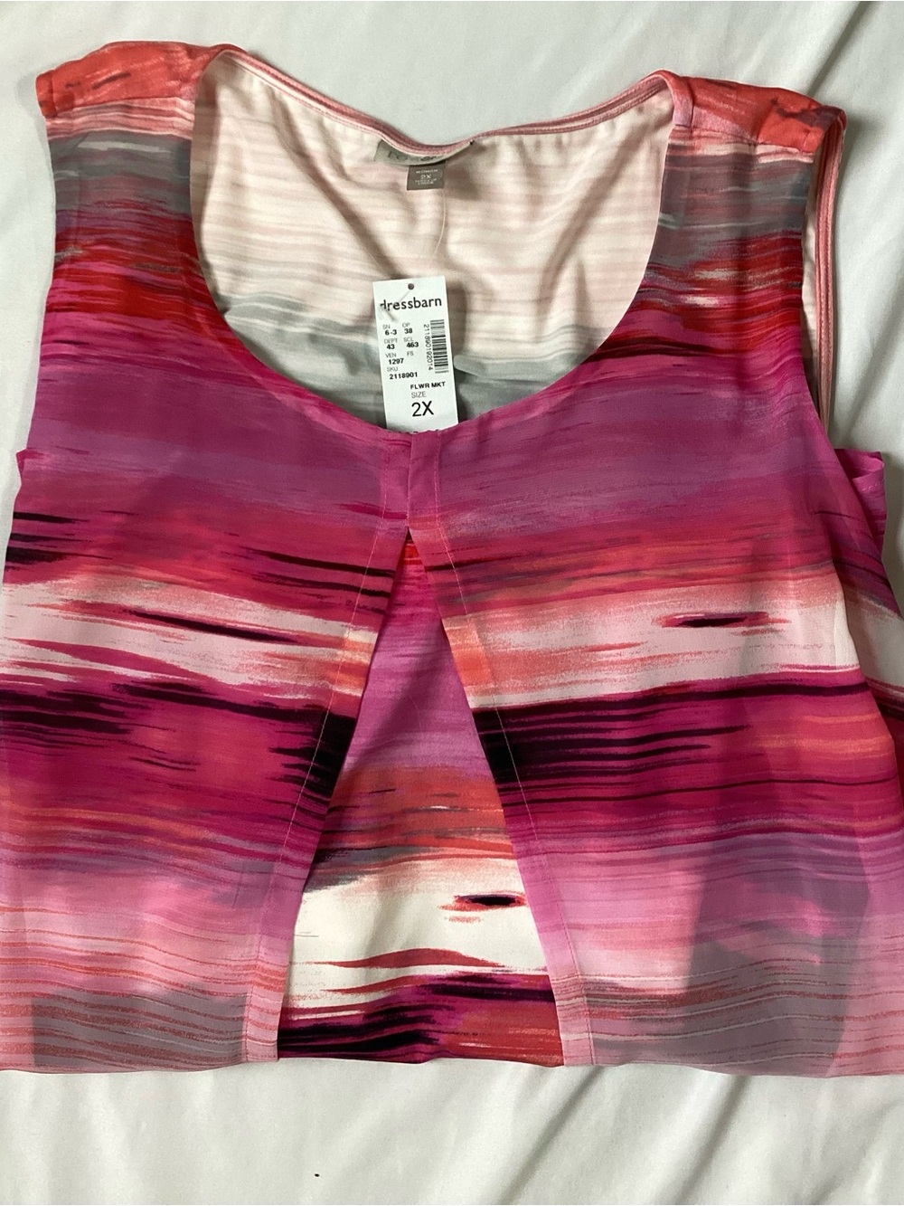 Roz and Ali Dress Barn NWT Ladies Sleeveless Top Size 2X NWT